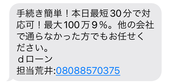 08088570375からのメール