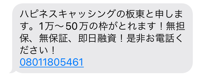 08011805461からのメール